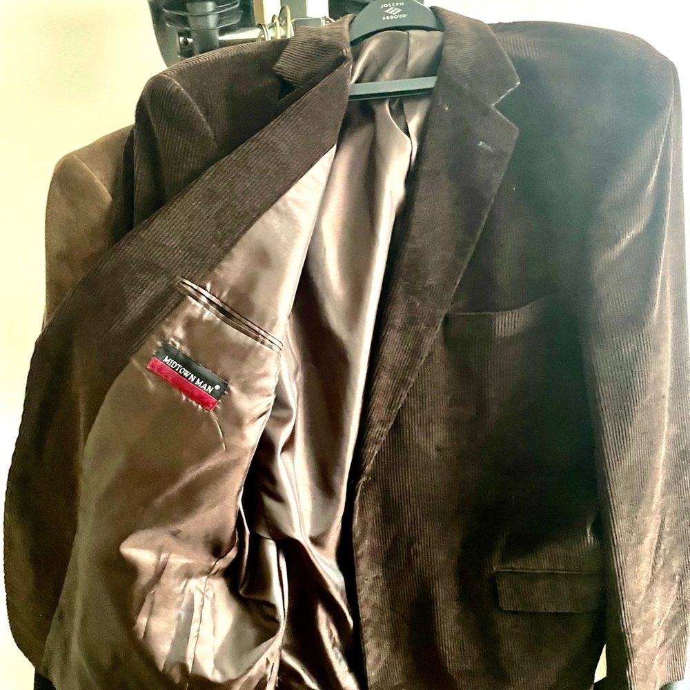Nordstrom Men's Rich Brown Corduroy Blazer